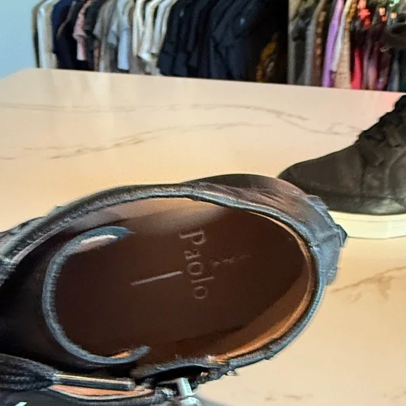 Black sneaker wedges - Picture 3 of 3